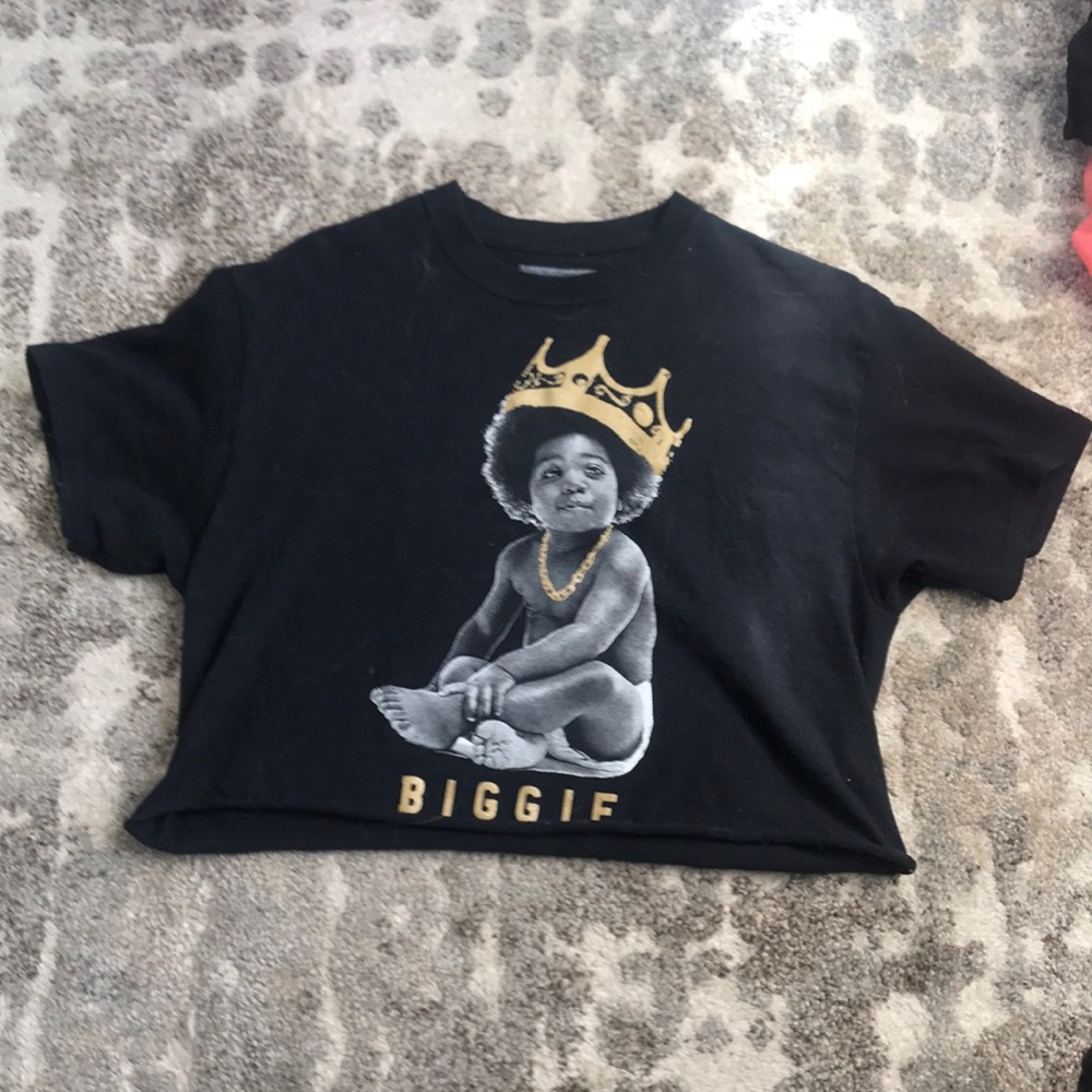 Notorious B.I.G baby Biggie Smalls Cutoff t shirt